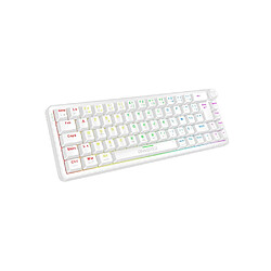 Oniverse Magnus Clavier 65% 68 touches Azerty filaire USB RGB Blanc