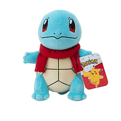 Pokemon 0191726481829 Peluche Carapuce 20 cm écharpe rouge Seasonal Holiday