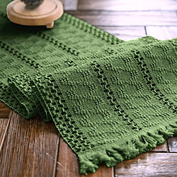 Vendos85 Chemin de Table Noël 30x120 cm Vert