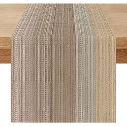 Vendos85 Chemin de Table Lin Style Vintage 40×240 cm Kaki