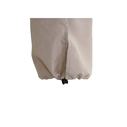 Avis Mendler Housse de protection pour demi-parasol Parla de 3m, housse Cover avec cordon de serrage ~ crème