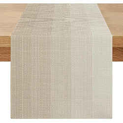 Vendos85 Chemin de Table Lin Beige Clair 40×140 cm