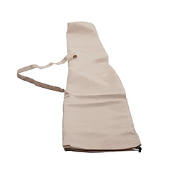 Mendler Housse de protection pour demi-parasol Parla de 3m, housse Cover avec cordon de serrage ~ crème pas cher