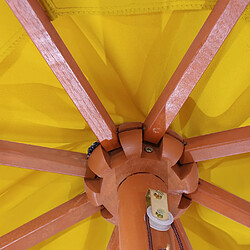 Acheter Mendler Parasol Florida, parasol de marché, Ø 3,5m polyester/bois 7kg ~ jaune