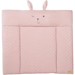 Matelas à langer - ROBA - Lily Rosa tête de lapin - 85 x 75 cm - Rose