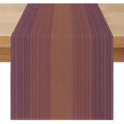 Vendos85 Chemin de Table Lin Style Vintage 180×40 cm Rouge