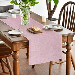 Vendos85 Chemin de Table Polyester Rose 40×180 cm