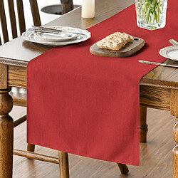 Vendos85 Chemin de Table Polyester Rouge 40×140 cm