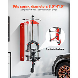 Vevor Compresseur Ressort Amortisseur pour Voiture avec Reglage a 4 Niveaux, Outil de Compression de Jambe de Force Pression 1,4 T, Tendeur de Ressort Adapte aux VUS, Camions et Camionnettes