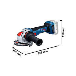 Bosch GWX 18V-11 S X-LOCK Meuleuse d'angle sans fil 125 mm