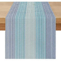 Vendos85 Chemin de Table Lin Style Vintage 180×40 cm Violet