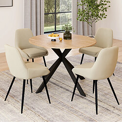 Idmarket TABLE + CHAISE pas cher