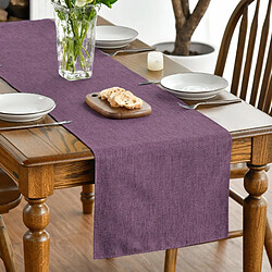 Vendos85 Chemin de Table Polyester Lilas 40×180 cm