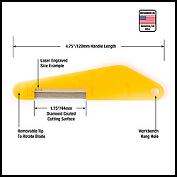 MN651 Lime diamantée .013 pouces MusicNomad
