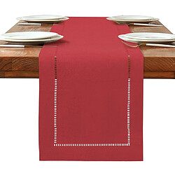 Vendos85 Chemin de Table Rouge 180x32 cm