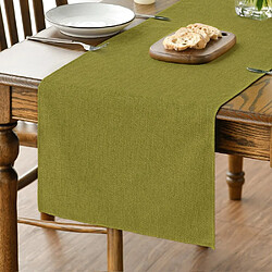 Vendos85 Chemin de Table Polyester Vert 40×140 cm