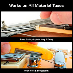 Avis MN660 Lime diamantée pour sillets .050 pouces MusicNomad