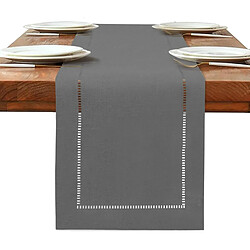Vendos85 Chemin de Table Gris Foncé 180x32 cm