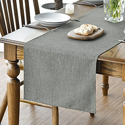 Vendos85 Chemin de Table Polyester Gris Clair 40×100 cm