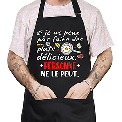 Vendos85 Tablier "Si je ne peux pas faire des plats..."