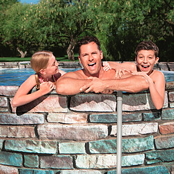 Piscine Hors-sol Tubulaire Bestway Power Steel Ovale 610x366x122 cm Filtre à Cartouche de 9.463 litres/heure Bulles de massage pas cher