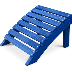 ICONIK INTERIOR Tabouret en bois pour chaise de jardin - Alana Bleu