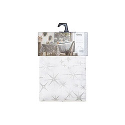 Acheter Feeric Lights And Christmas Nappe étoiles de Noël Caneva - L. 140 x l. 360 cm - Blanc et argent