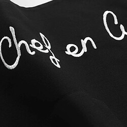 Avis Douceur D'Interieur Tablier de Cuisine Cuistot 84cm Noir