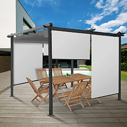Idmarket Store pergola blanc x2