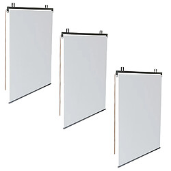 Idmarket Store pergola blanc x3