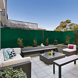 Avis Idmarket Brise vue haute densité 1,8 x 10 M vert 300 gr/m² qualité PRO