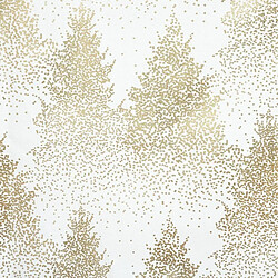 Atmosphera Nappe Imprimée Sapin Colorama 140x360cm Blanc & Or