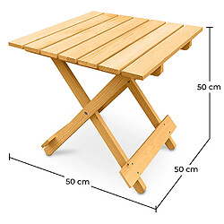 ICONIK INTERIOR Pack Chaise d'extérieur avec pouf et table d'extérieur et de jardin - Bois - Alana Bleu pas cher