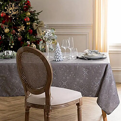 Feeric Lights And Christmas Nappe étoiles de Noël Caneva - L. 140 x l. 360 cm - Gris anthracite