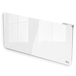 Warm Tech Radiateur inertie céramique avec façade en verre 2000 W - IP24 - NF - Fil pilote 6 ordres.