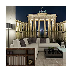 Paris Prix Papier Peint Porte de Brandebourg de Nuit 193 x 250 cm