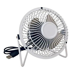 Totalcadeau Ventilateur blanc inclinable pour port USB blanc
