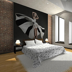 Paris Prix Papier Peint Belle Femme Blonde à la Robe Merveilleuse 193 x 250 cm