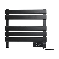 Purline Sèche-serviettes électrique compact noir 100W