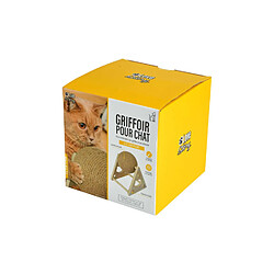 Toilinux Griffoir pour chat Malo avec boule rotative - Beige