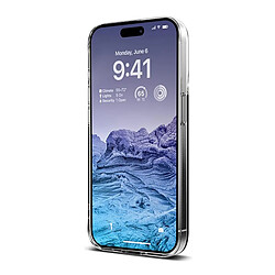 Crong Coque Crystal pour iPhone 15 Pro Ultra-mince avec Bord surélevé Transparent
