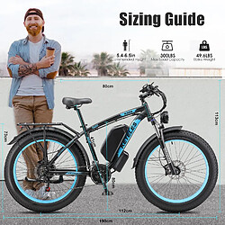 Vélo électrique Keteles K800 26" 2000W Moteur Vert pas cher