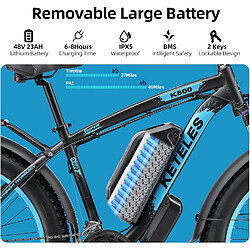 Acheter Vélo électrique Keteles K800 26" 2000W Moteur Vert