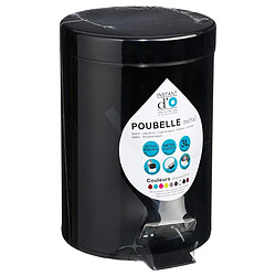 Acheter Five Simply Smart Poubelle de Salle de Bain Métal 3L Noir