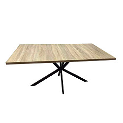 Concept Usine Table extensible 8 personnes effet bois 200cm HINGA