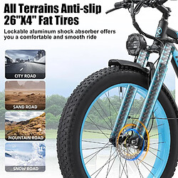 Avis Vélo électrique Keteles K800 26" 2000W Moteur Vert