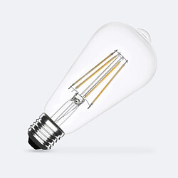 Ledkia Ampoule LED Filament E27 8W 1055lm Dimmable ST64 No Flicker 2700K Blanc chaud