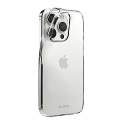Crong Coque Crystal pour iPhone 15 Pro Ultra-mince avec Bord surélevé Transparent