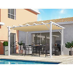 Pergola aluminium 12 m2 blanc - per 4030 we - HABRITA