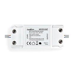 Nedis Interrupteur Intelligent Wi-Fi 2400W SmartLife Bloc de Jonction Blanc
